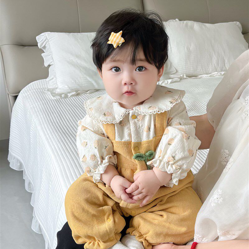 采购产品婴儿服装,春季和秋季服装r,女婴的连体衣,超级可爱的公主