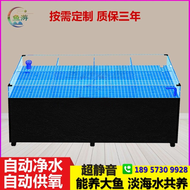 移动海鲜池e制冷机一体海鲜鱼缸商用饭店超市专用小型海鲜缸贝类