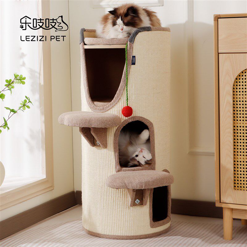 猫剑麻桶猫抓板猫窝猫树s猫钻桶猫玩具猫爬架剑麻猫抓板宠物用品