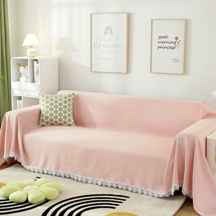 沙发盖布沙发巾背靠全盖万能沙发套罩E保护防猫抓ins夏季沙发布垫