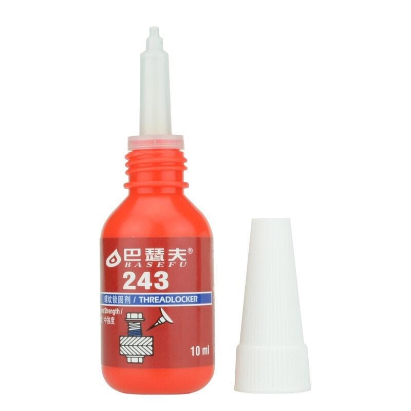 巴瑟夫243胶水金属螺丝胶蓝色可拆卸厌氧胶防锈螺纹密封锁固剂螺
