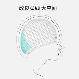乐凯奇专业泳帽j女硅胶泡泡游泳帽加大防水长发不勒头女士游泳帽