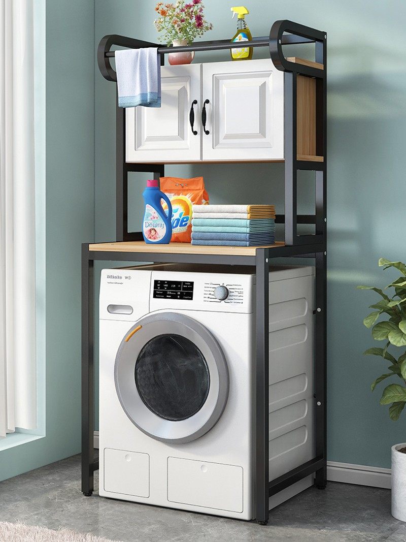 洗衣机置物架落地阳台上方多功能洗衣柜浴室翻盖滚筒收纳储物架子,家庭/个人清洁工具,浴室角架/置物架,淘宝优惠券,粉丝福利购,淘宝优惠卷