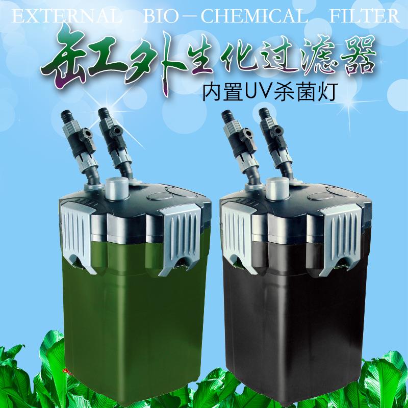 UV缸外过滤器JEBO鱼缸过滤桶水族箱外置静音过滤系统整套循环器