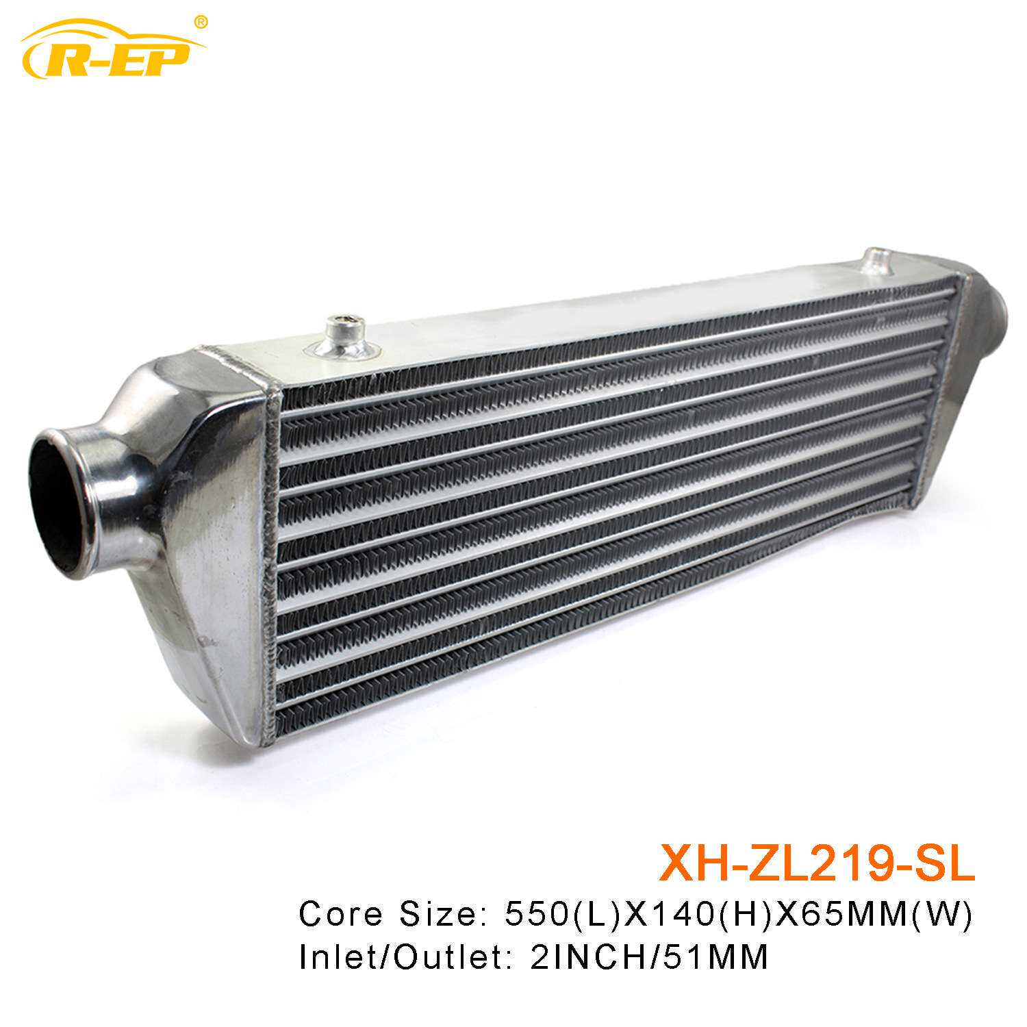 汽车中冷器通用550x140x65MM-51MM进气改装散热l冷却器铝制管式