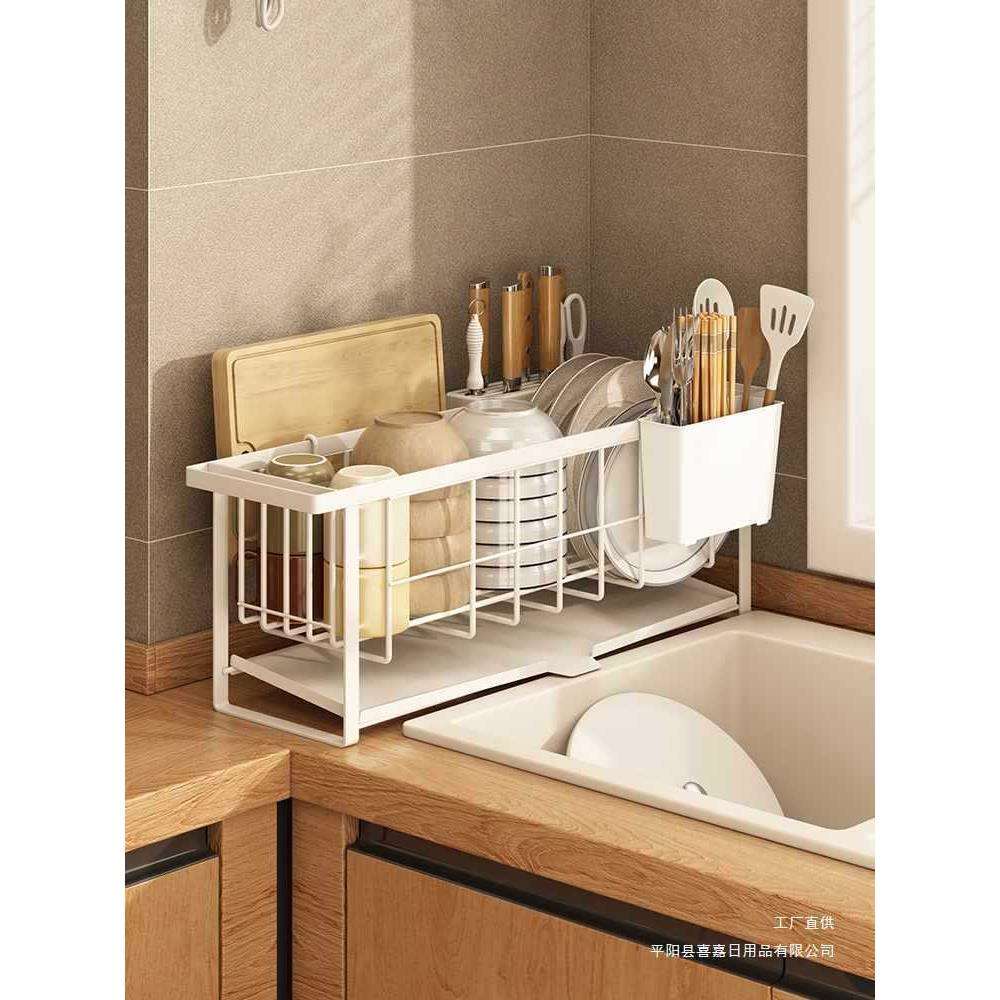 沥水碗盘架窄窗台小碗筷沥水架厨房洗碗槽水池置物架放水槽晾碗架
