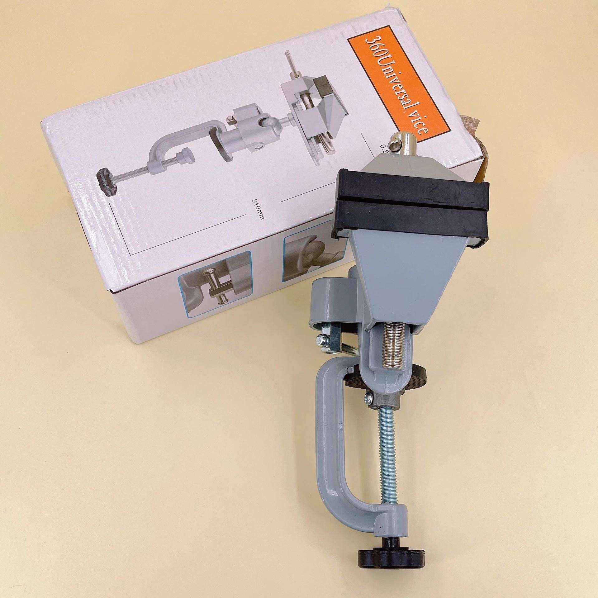 台钳小型多功能家用万向迷你小台虎桌钳工作360度台桌平口台虎钳