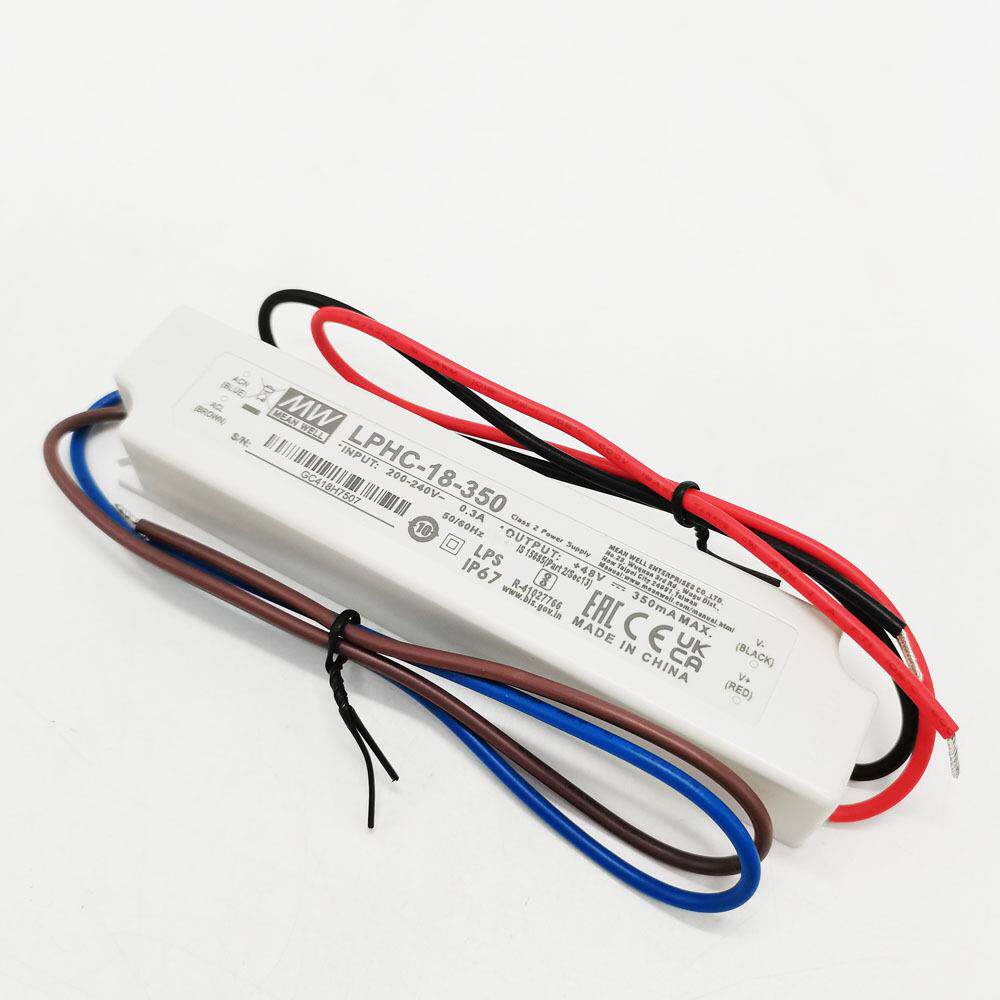 明纬LED防水电源LPHC-18-350/700mA 18W恒流照明驱动 电子字幕屏