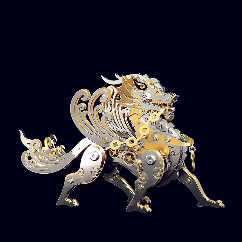 金属机械组装模型高难度拼装玩具3d立体拼图diy手工合金机甲精密