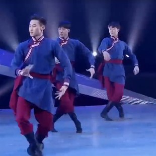 蒙古族绕臂绕腕组合少数民族舞蹈服艺考蒙古服男舞蹈课练习服装 新