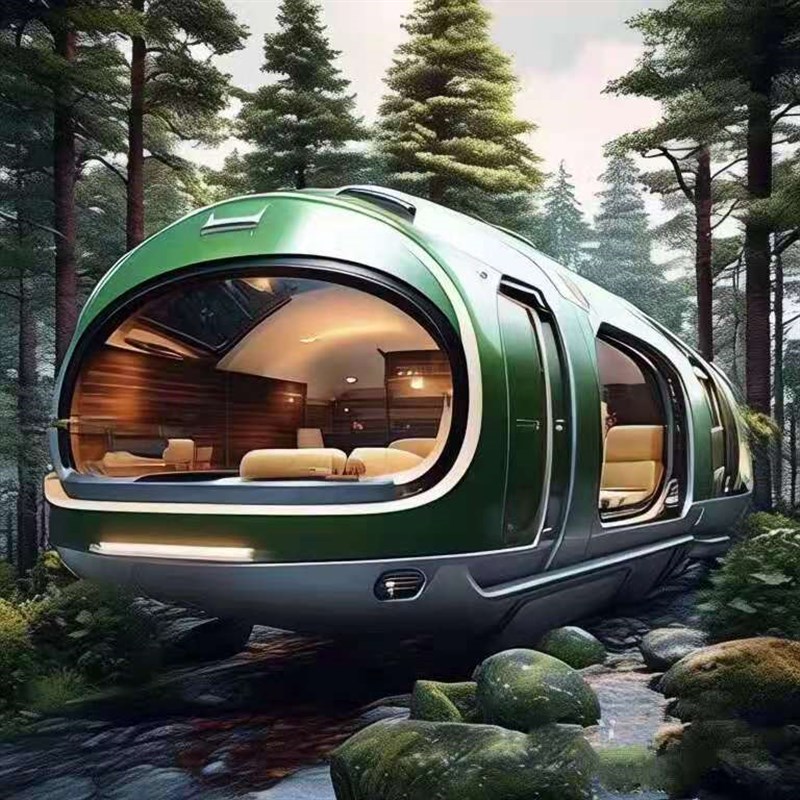 铝板太空舱移动民宿 景区海景房 智能控制 集装箱式网红度假别墅