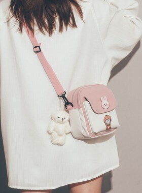 女童包包可爱夏季可爱日系帆布包包2020新款小清新斜挎包女韩版in