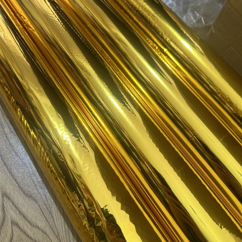 101金色电化铝 烫金纸B过塑64x240米 包邮