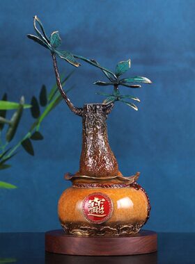 店铺礼品招财摆件家用客厅玄关装饰发财树全铜办公室聚宝盆摇钱树