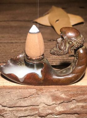 茶宠纯铜紫仿古祖 物件 达摩铜小手工小摆件倒流香茶道老实心