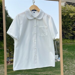 【心脏地震】风琴褶jok制服衬衫长袖早春圆领女款通勤日系学院风