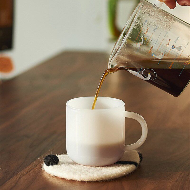 玻璃杯耐热防爆耐高温家用办公室热水杯高颜值高硼硅咖啡杯女