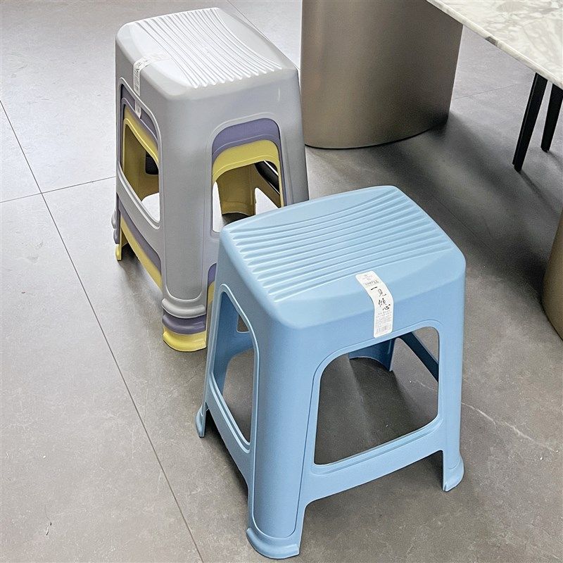 塑料凳子加厚客厅家用餐桌椅子熟胶防滑方凳成人高凳塑胶凳可叠放,住宅家具,其它凳子,淘宝优惠券,粉丝福利购,淘宝优惠卷