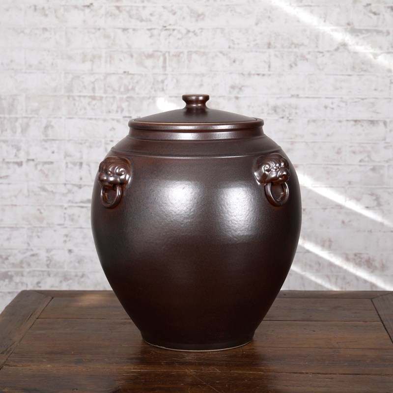 米缸陶瓷防潮密封带盖50斤家用酒坛子油面水缸腌泡菜桶储米桶罐