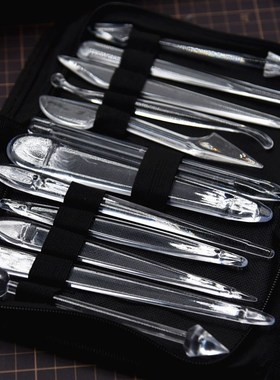 软陶粘土13件面塑工具套装捏面人工具雕刻面塑刀面人黏土雕塑工具