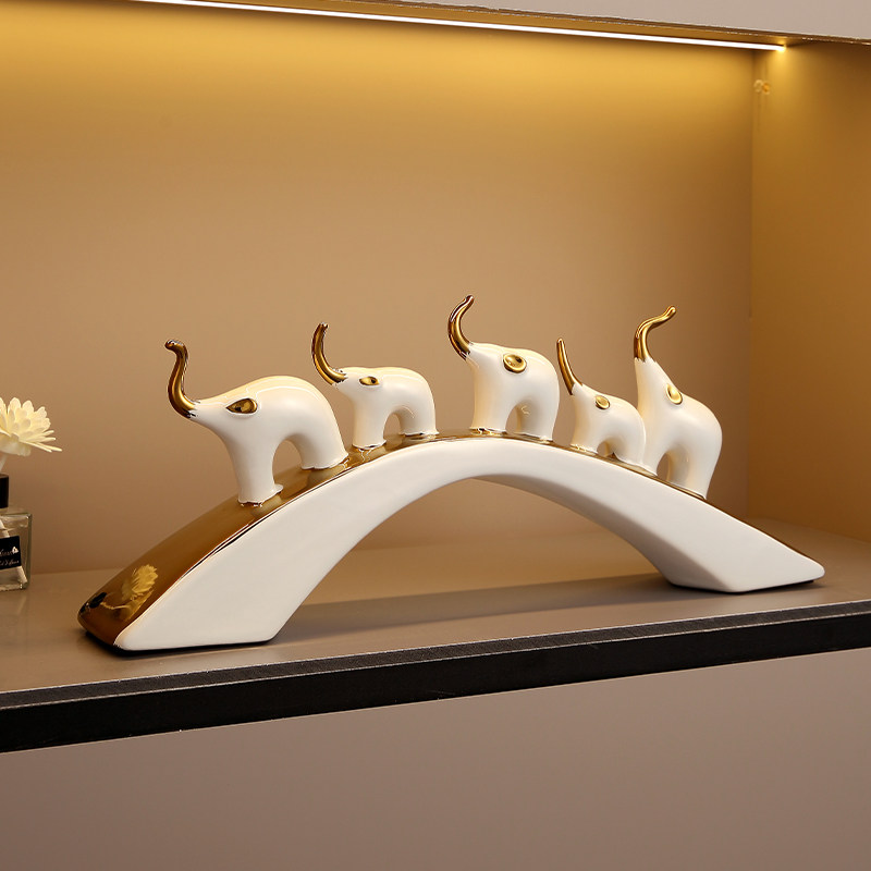 创意卡通象摆件高档大气客厅酒柜电视柜玄关简约现代装饰乔迁礼物,家居饰品,装饰摆件,淘宝优惠券,粉丝福利购,淘宝优惠卷