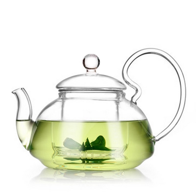 防掉盖高把壶 带过滤网耐冷热玻璃加厚茶壶 大容量养生壶