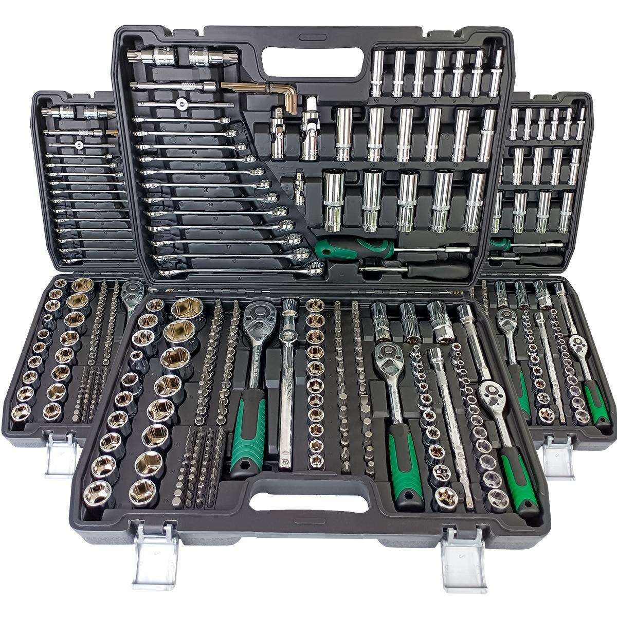 跨境热销款 216件套筒扳手组合套装 1/4 3/8 1/2英寸套筒扳手