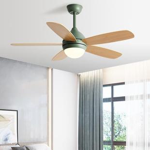 智能儿童卧室风扇灯简约北欧吊扇灯餐厅客厅家用静音带电风扇吊灯