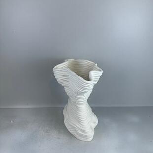 现代简约手工陶瓷摆件花器家居桌面客厅酒店样板间艺术清雅