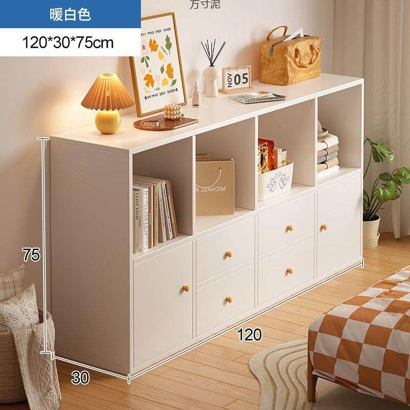 置物架落地书架简易家用柜子储物柜多层格子柜矮柜靠墙边柜收纳柜,电子元器件市场,其它元器件,淘宝优惠券,粉丝福利购,淘宝优惠卷