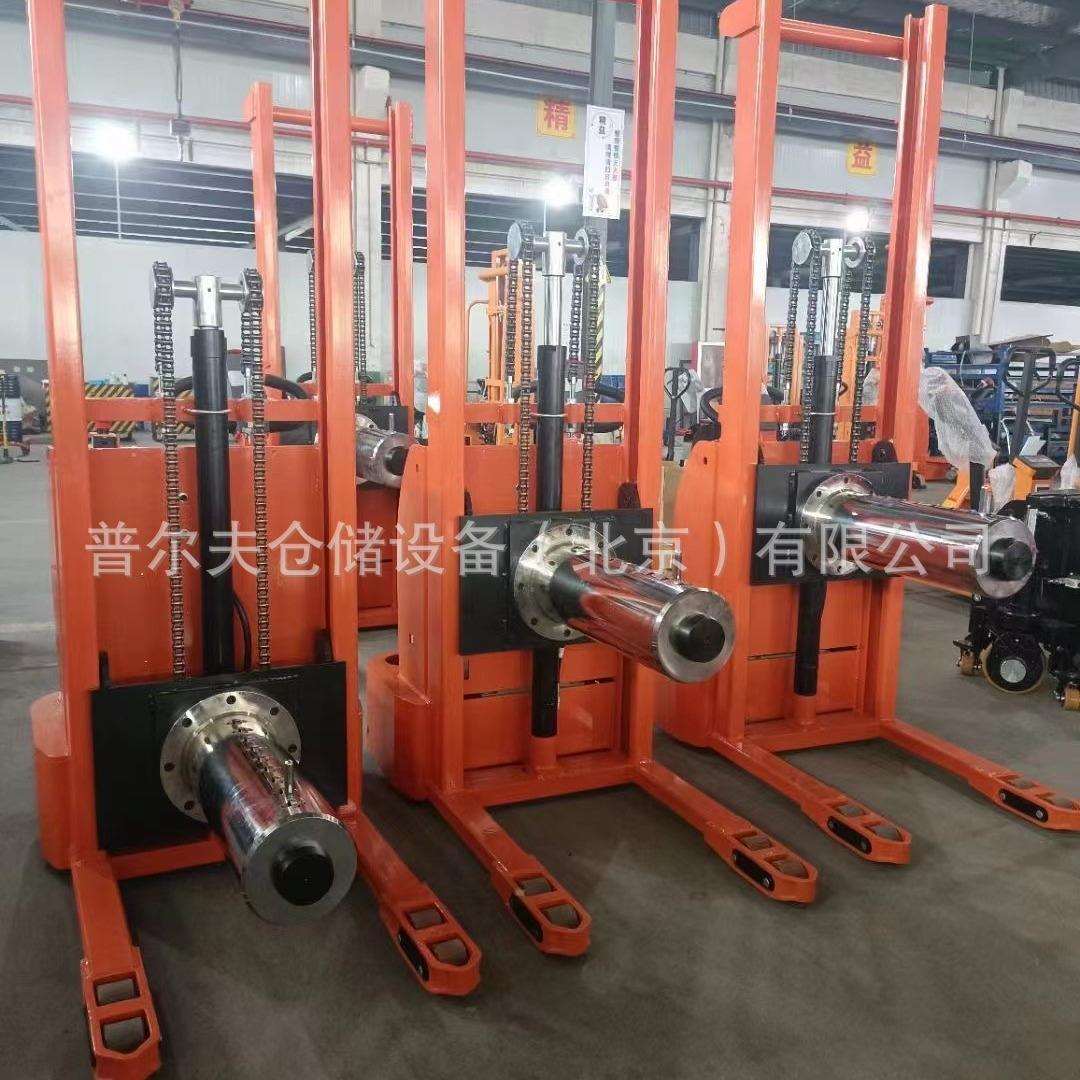 非标半电动手动串杆滑轮堆高车镀铬不锈钢串轴液压叉车炮车新能源
