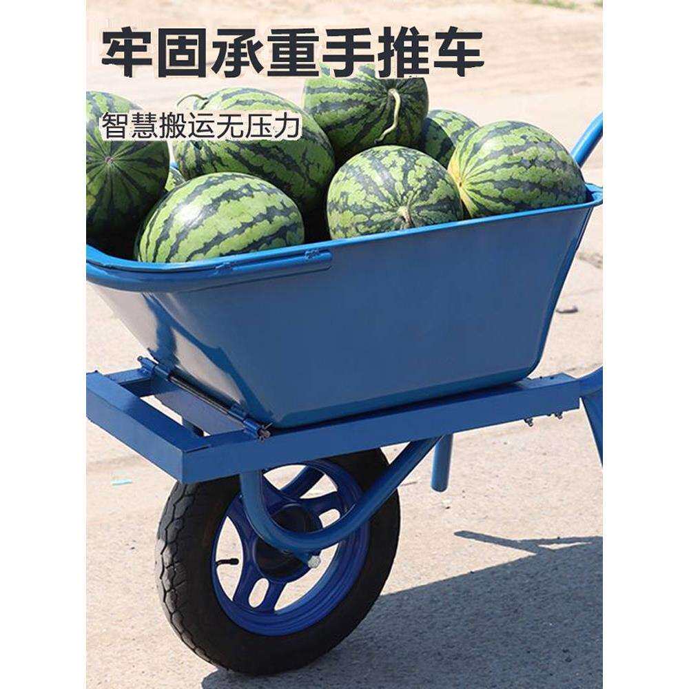 独轮平板车翻斗自卸车搬运车农用推车重式农用翻斗车自卸独轮车