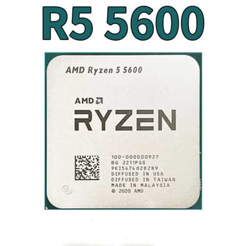 AMD R5 5600散片AM4六核十二线程台式机电脑CPU散片适用b650x670e