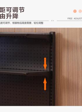 铭添桌面置物架电脑办公室桌上多层洞洞板书架网红双面书桌上收纳