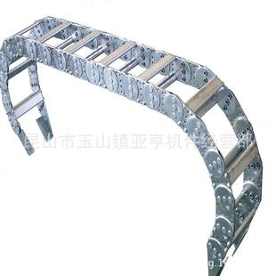 昆山厂家机床机械钢铝拖链桥式不锈钢制拖链线缆保护坦克链