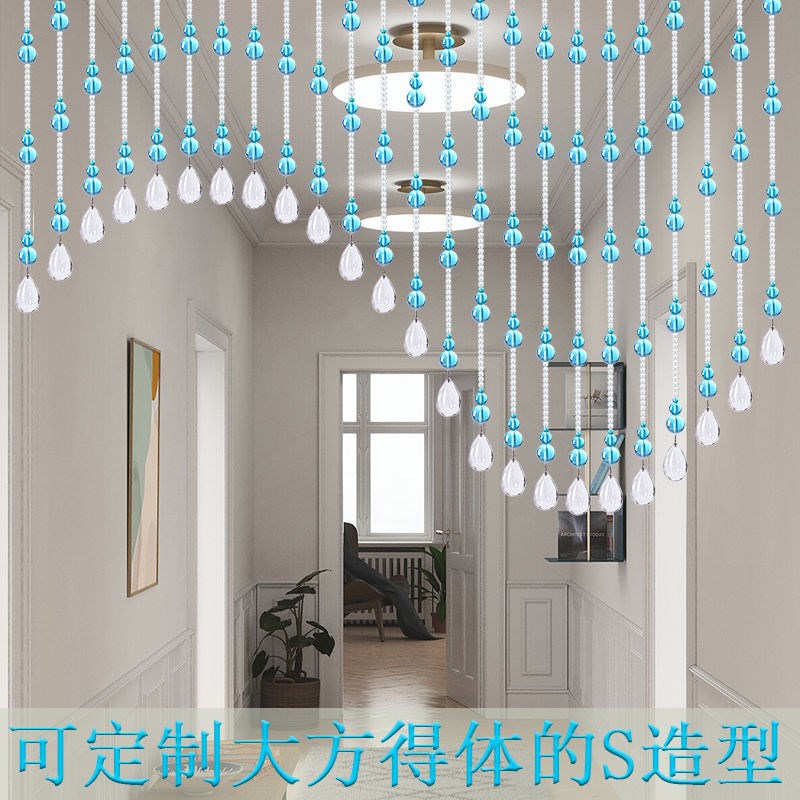 珠帘门帘新款葫芦水晶隔断帘客厅玄关卫生间卧室帘子门对门彩色