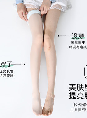 薄荷曼波丝袜女绿色美肤袜春夏季薄款防勾丝0D超薄光腿神器连裤袜