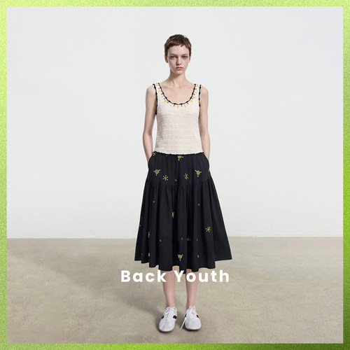 【新品】Runawayartist·BACKYOUTH原创莱赛尔亚麻手工珠绣背心