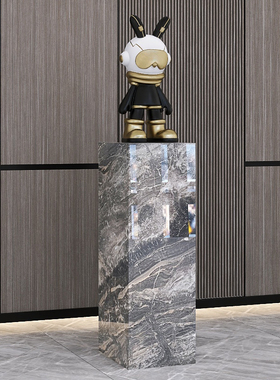 客厅玄关酒店会所展厅大理石雕y塑摆件底座摆台工艺品装饰岩板基