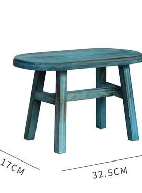 【原介】木质小凳子椅子s 迷你板凳 装饰摆件花园杂货卡通拍摄道