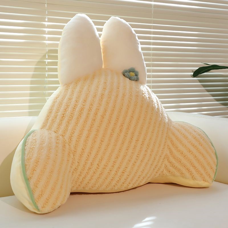 少女心卡通兔子腰靠办公椅抱枕床上靠背枕床头可爱腰Y靠舒服靠垫