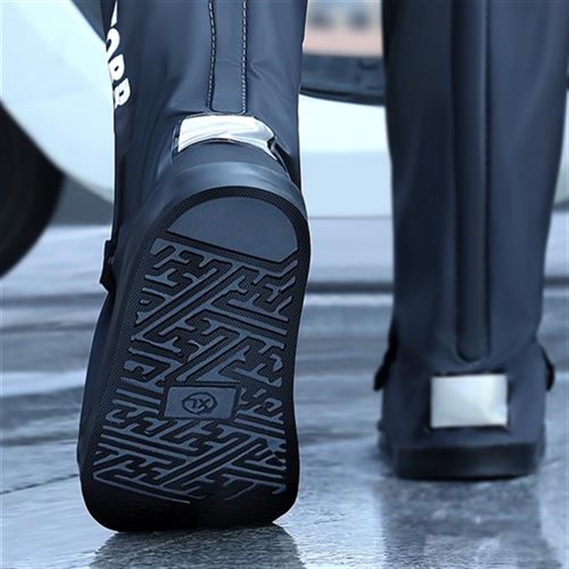 新款雨鞋套男款高筒防水鞋套外A穿学生雨天O防雨靴套防滑加厚耐磨