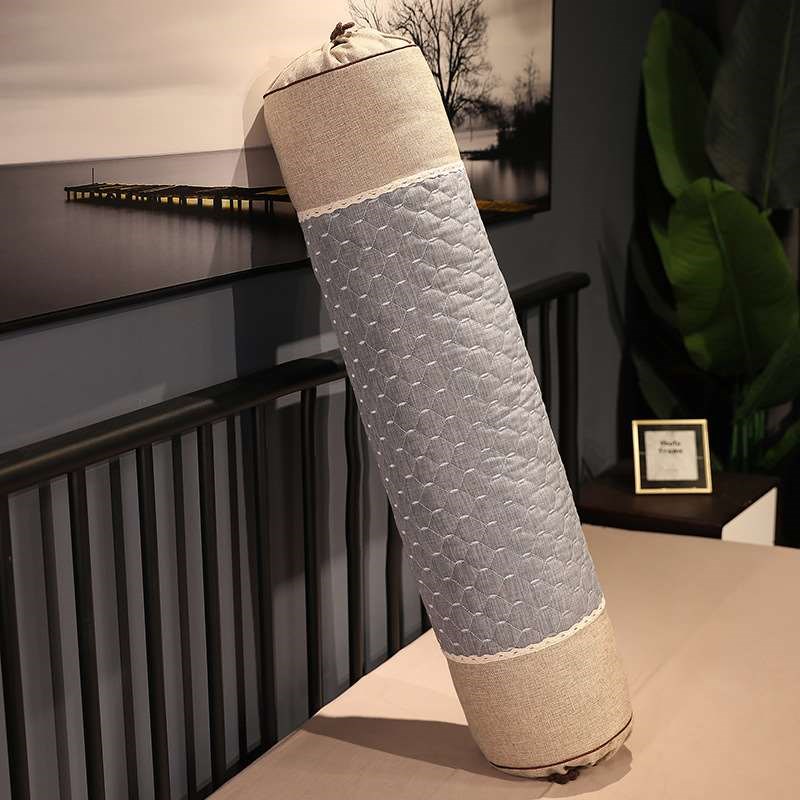 双人枕头长版一体学生宿舍单人长条枕芯家用N圆柱枕带枕套情侣整