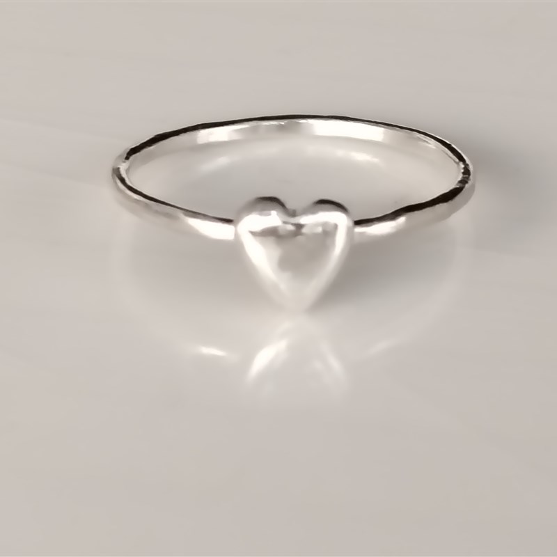 手工999足银月亮星星太阳爱心A不规则肌理纹开口戒指男女戒子定制