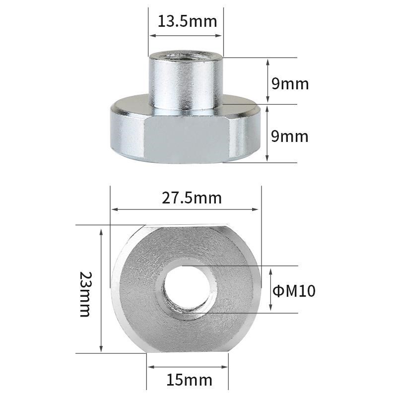 国标10.9级M10T型p螺母T形螺帽T字块t行槽模具机床压板45#热处理