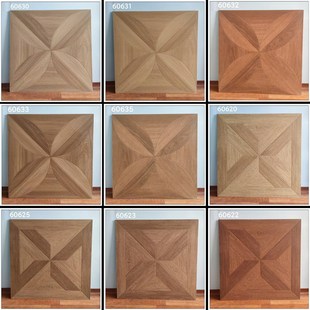 法式 覆古凡尔赛木纹砖600x600瓷砖焦糖K色家用商用彷实木拼花地砖