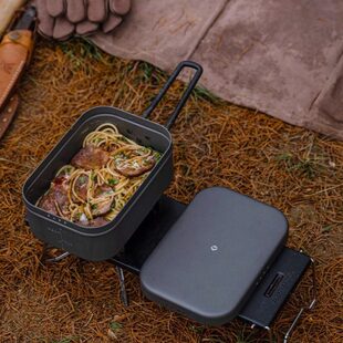 柯曼泄压神器硬旅行煮饭野营铝便当饭盒耐高温饭盒大号质多功能氧