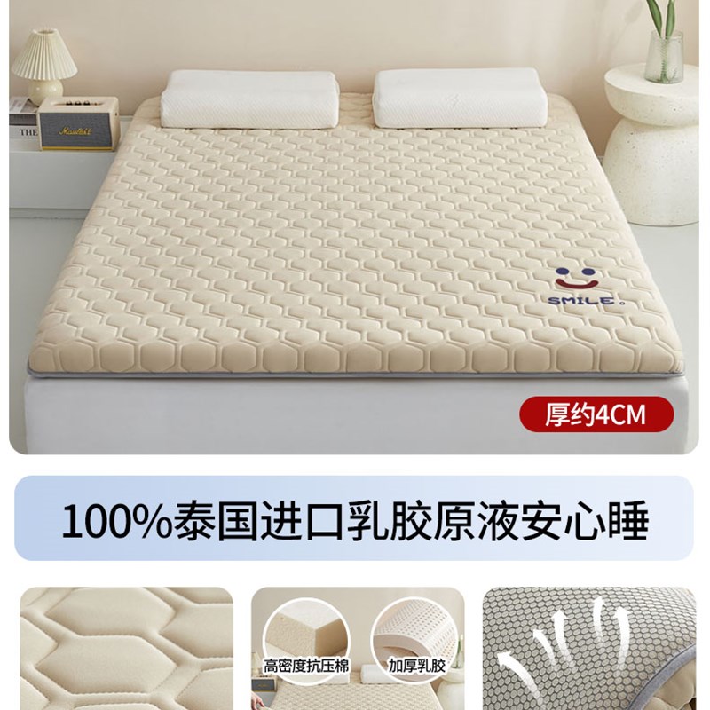 乳胶床垫软垫家用卧室学生宿w舍单人海绵榻榻米记忆棉垫褥子床褥