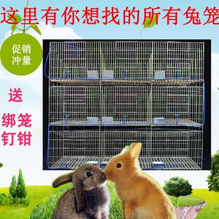 兔笼自动清粪养殖场母兔产仔超特大型三层子母养殖笼兔场兔笼家用