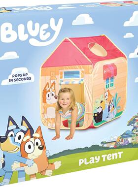 跨境新品bluey talking plush布鲁依狗一家户外儿童帐篷